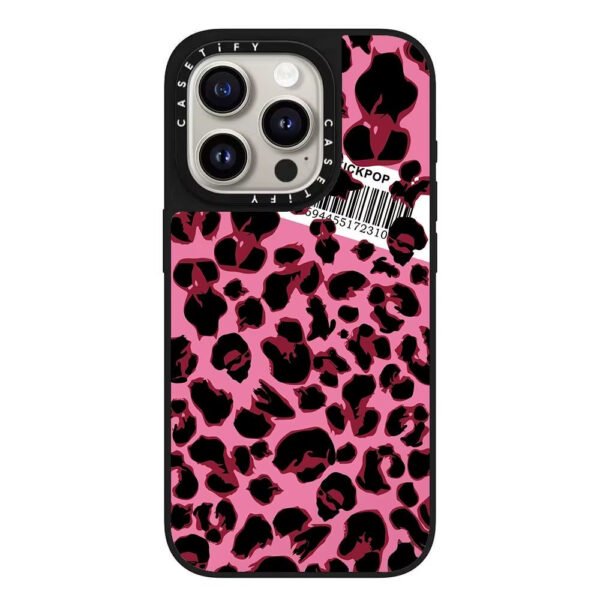 Casetify Pink Mirror Leopard Case