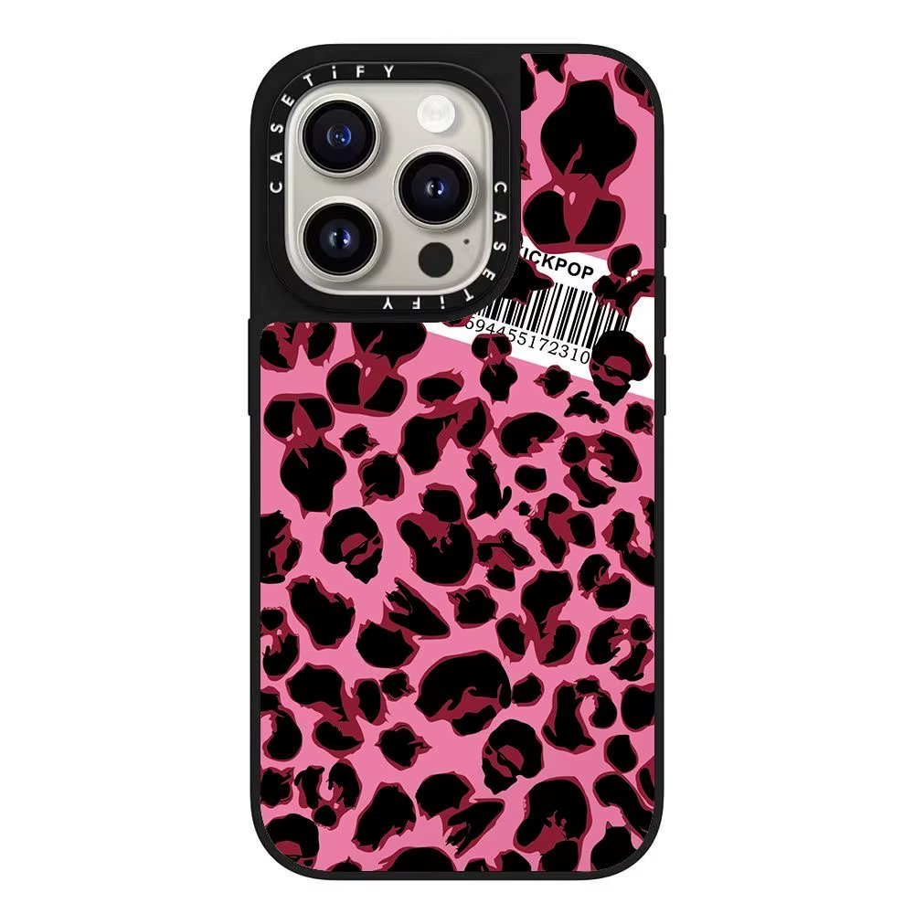 Casetify Pink Mirror Leopard Case