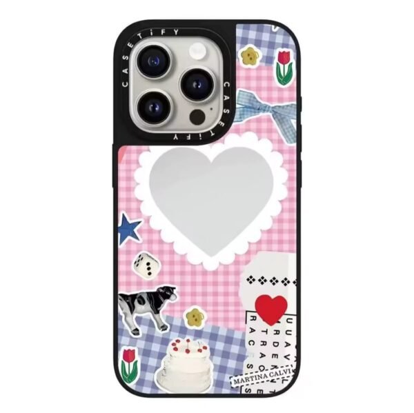 Casetify Rainbow Bowknot Heart Case