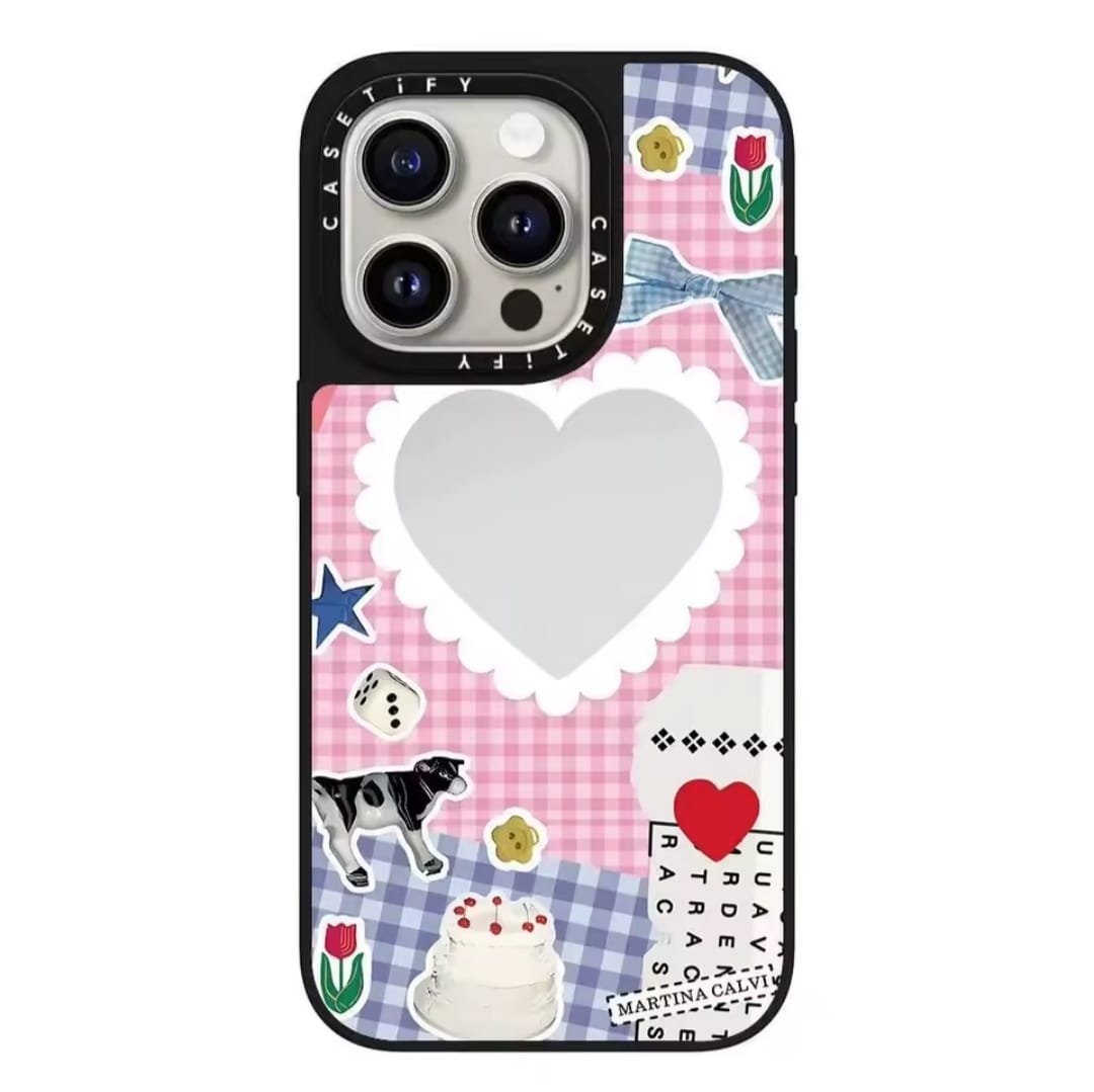 Casetify Rainbow Bowknot Heart Case