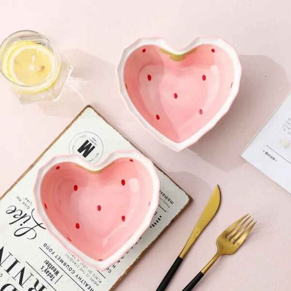 Strawberry Charm Ceramic Bowl