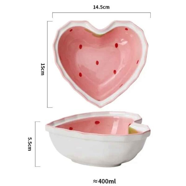 Strawberry Charm Ceramic Bowl