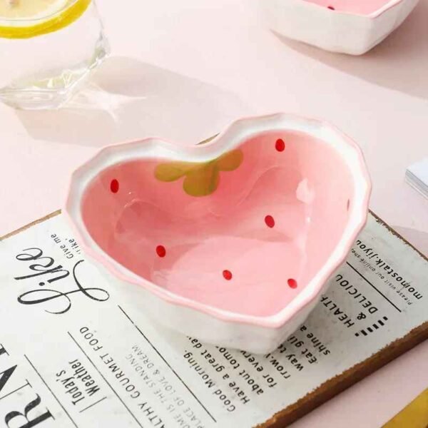 Strawberry Charm Ceramic Bowl