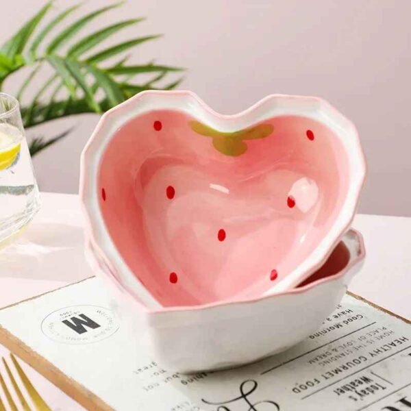 Strawberry Charm Ceramic Bowl
