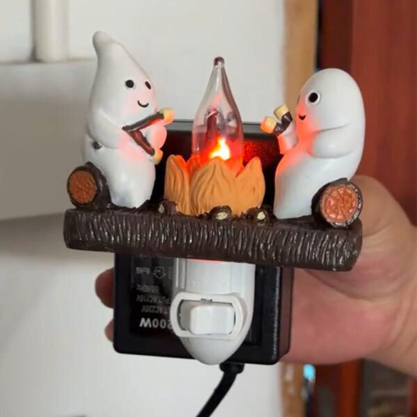 Ghost Campfire Plug-In Night Light