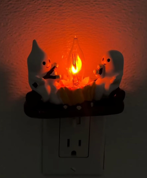 Ghost Campfire Plug-In Night Light
