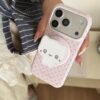 Pink Polka Dot Cat Phone Case