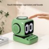 Retro Pixel Art Bluetooth Speaker Alarm Clock