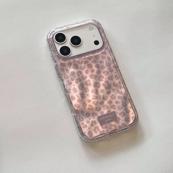 Pink Leopard Print Phone Case