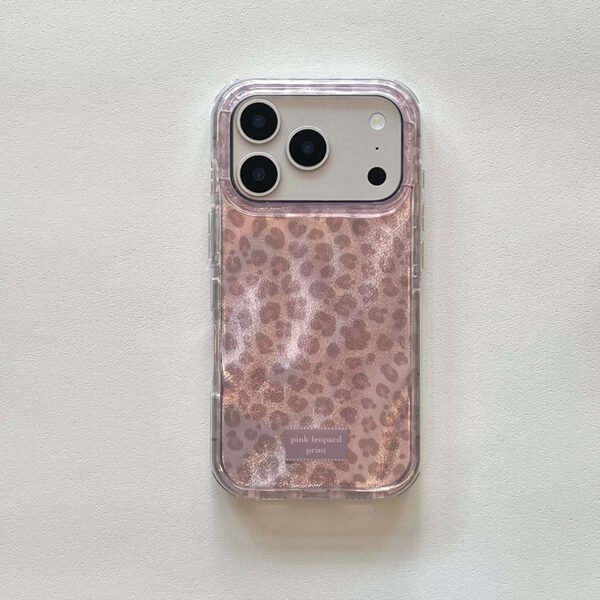 Pink Leopard Print Phone Case